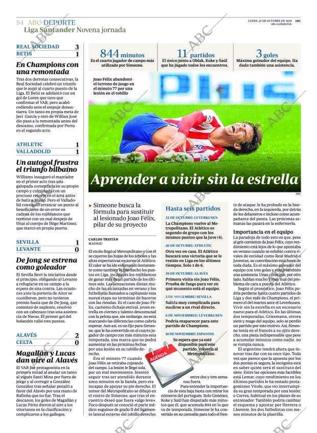 ABC MADRID 21-10-2019 página 54