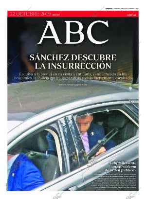 ABC MADRID 22-10-2019 página 1