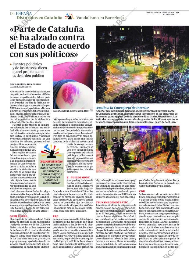 ABC MADRID 22-10-2019 página 18