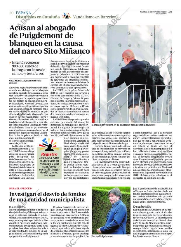 ABC MADRID 22-10-2019 página 20