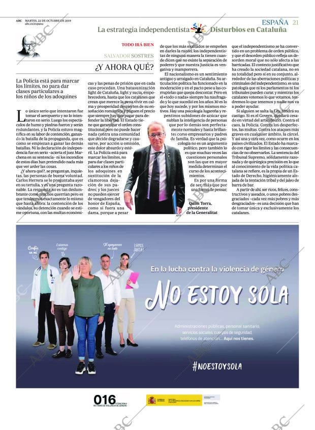 ABC MADRID 22-10-2019 página 21