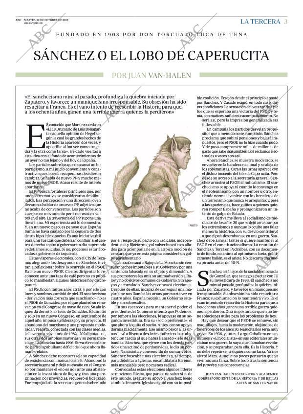 ABC MADRID 22-10-2019 página 3