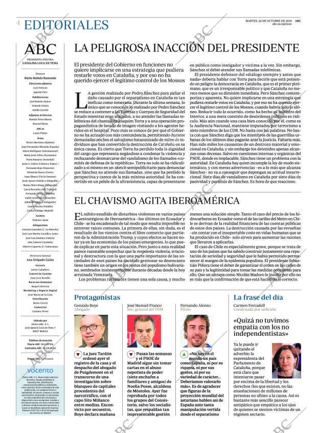ABC MADRID 22-10-2019 página 4