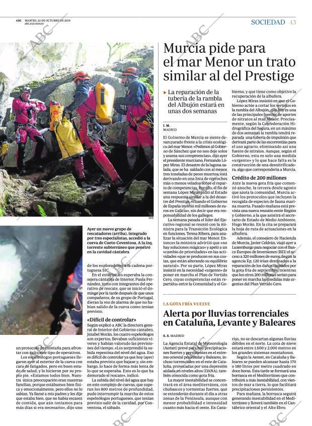 ABC MADRID 22-10-2019 página 43