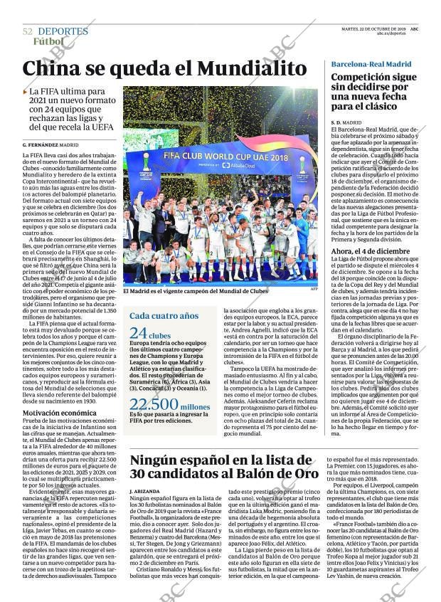 ABC MADRID 22-10-2019 página 52