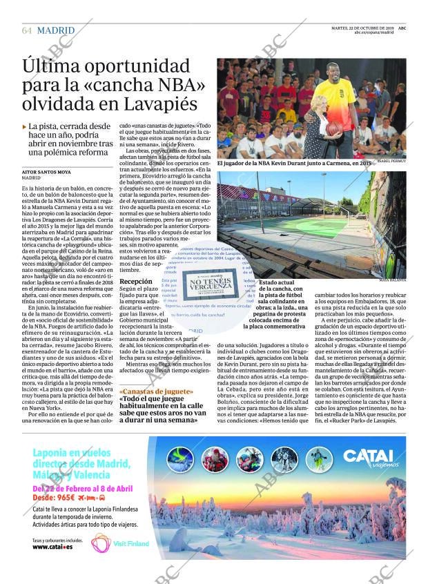 ABC MADRID 22-10-2019 página 64