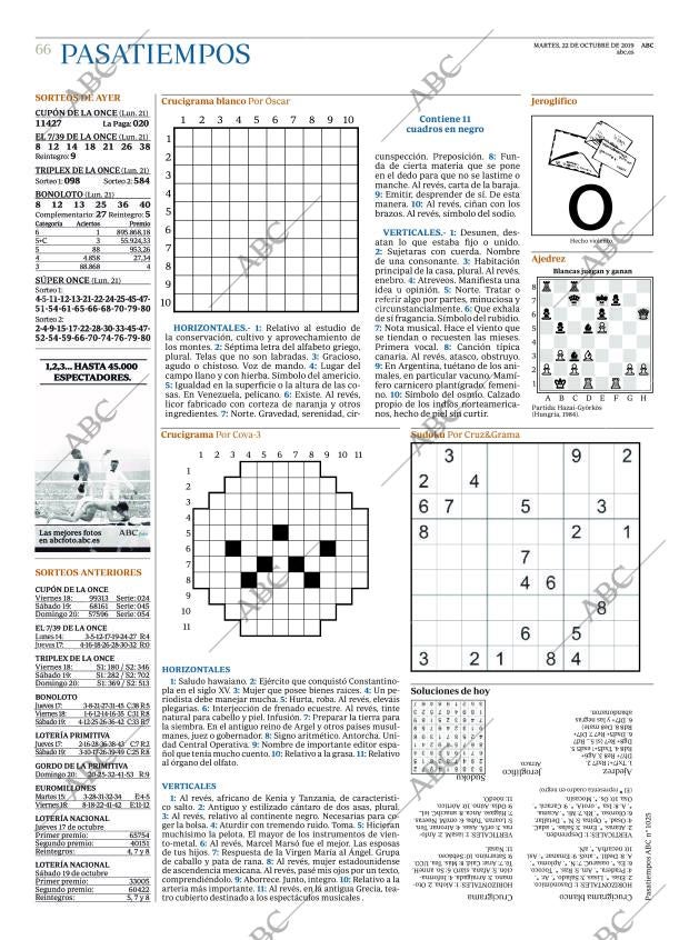 ABC MADRID 22-10-2019 página 66
