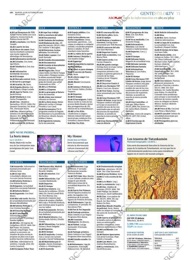 ABC MADRID 22-10-2019 página 71