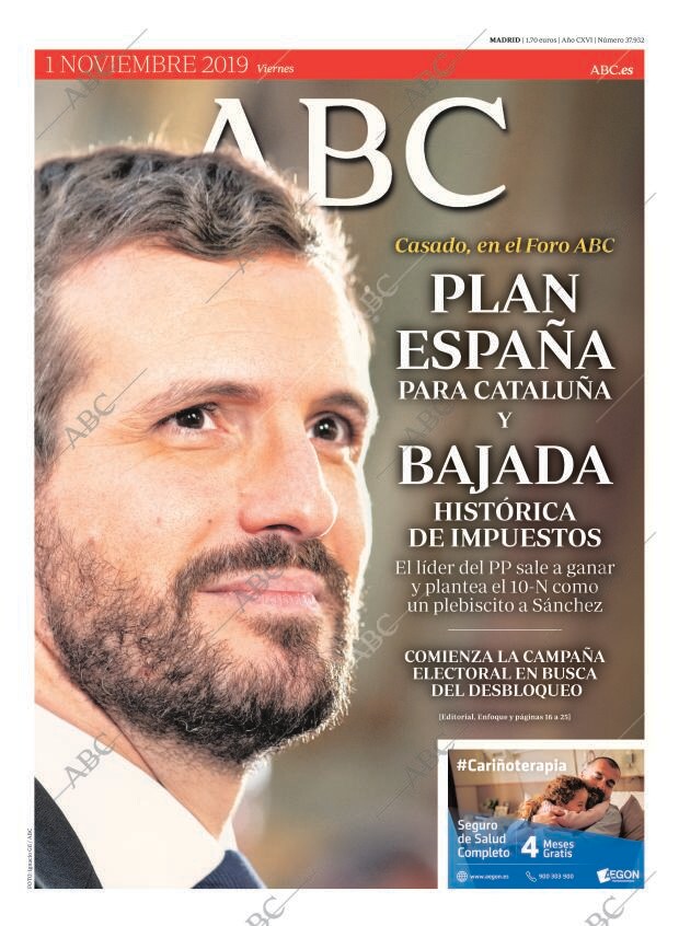 ABC MADRID 01-11-2019 página 1