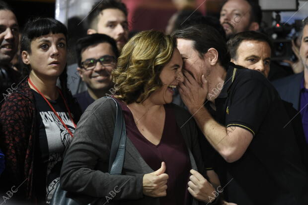 Mitin de Podemos en las Cocheras de Sants