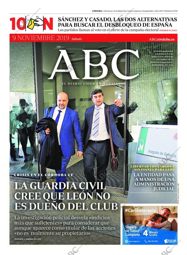 ABC CORDOBA 09-11-2019 página 1