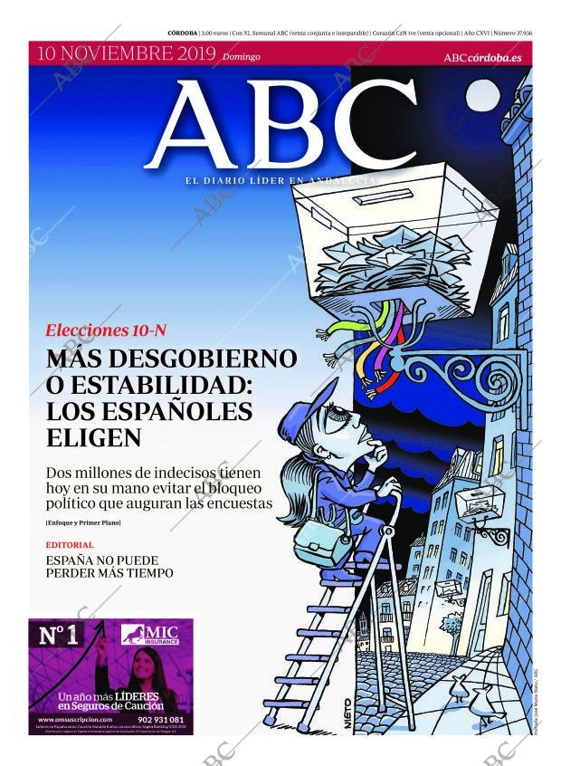 ABC CORDOBA 10-11-2019 página 1