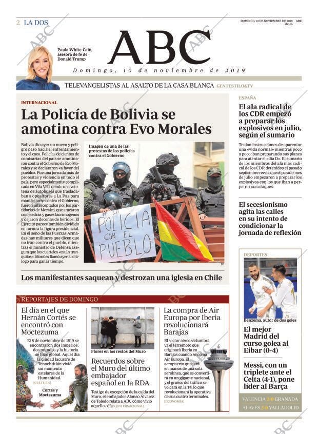 ABC MADRID 10-11-2019 página 2