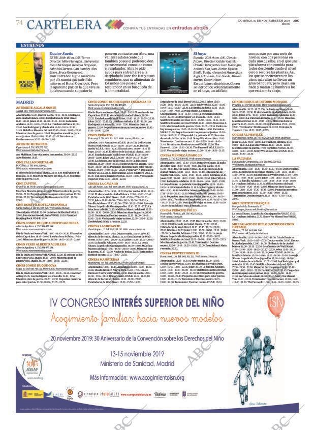 ABC MADRID 10-11-2019 página 74