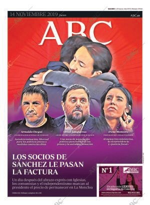 ABC MADRID 14-11-2019 página 1