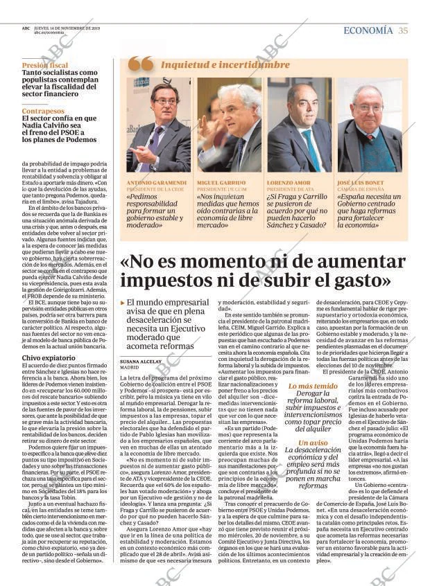 ABC MADRID 14-11-2019 página 35