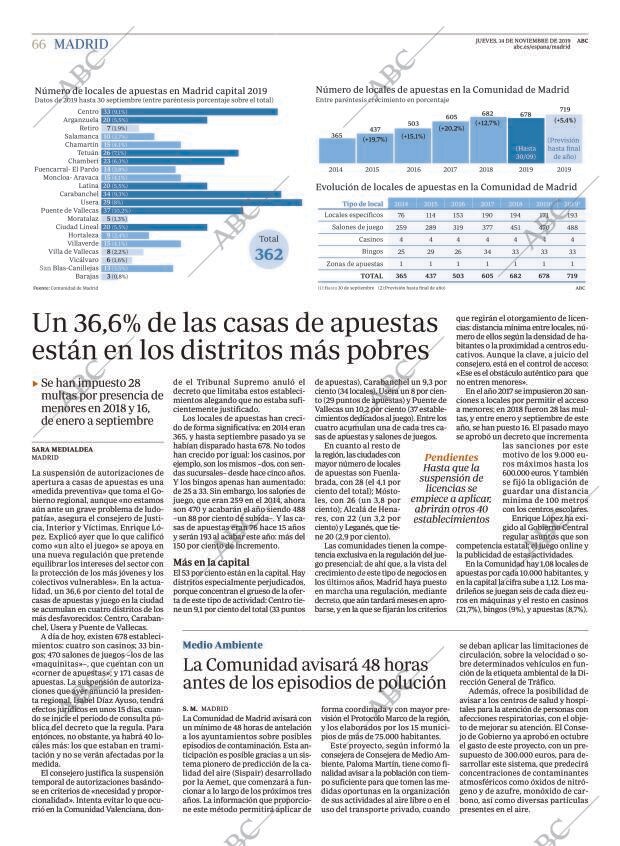 ABC MADRID 14-11-2019 página 66