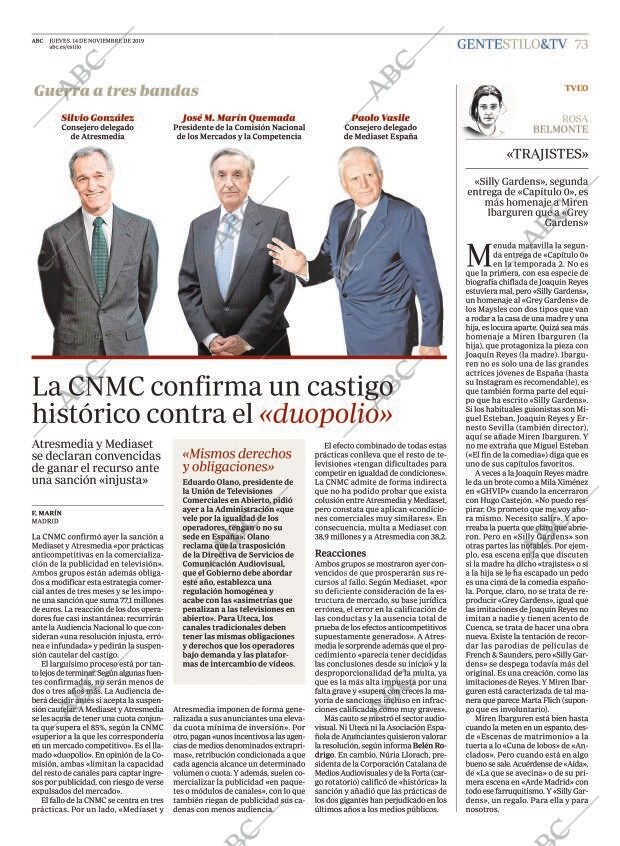ABC MADRID 14-11-2019 página 73