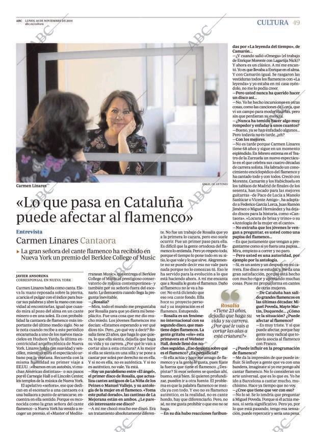 ABC MADRID 18-11-2019 página 49