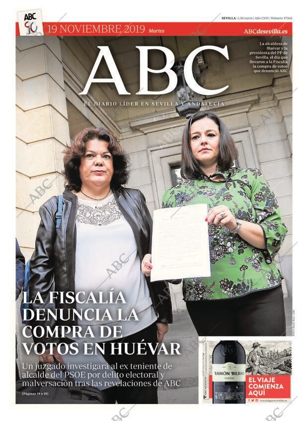 ABC SEVILLA 19-11-2019 página 1