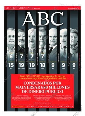 ABC CORDOBA 20-11-2019 página 1