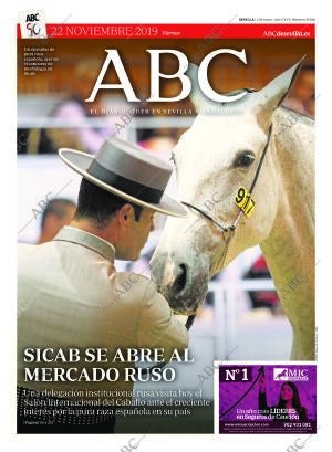 ABC SEVILLA 22-11-2019 página 1