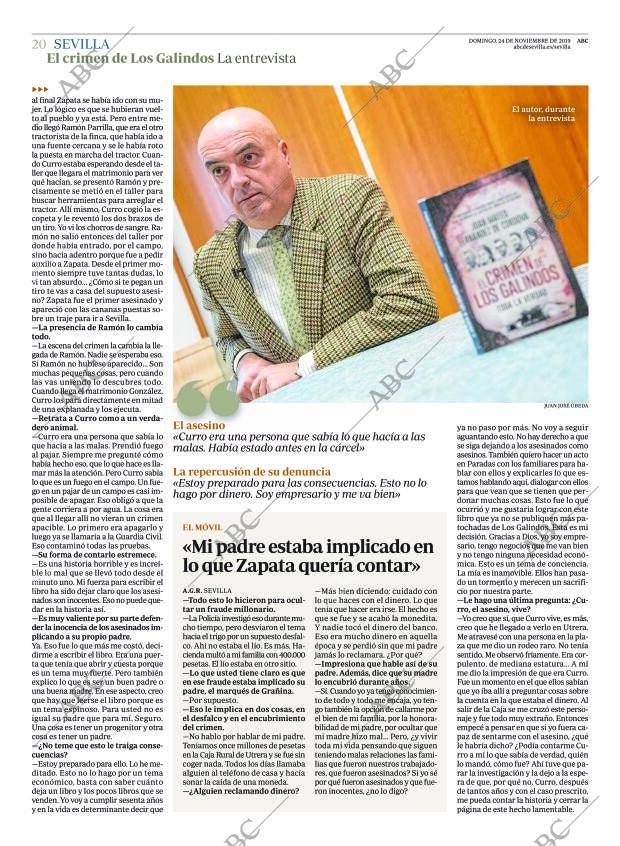 ABC SEVILLA 24-11-2019 página 20