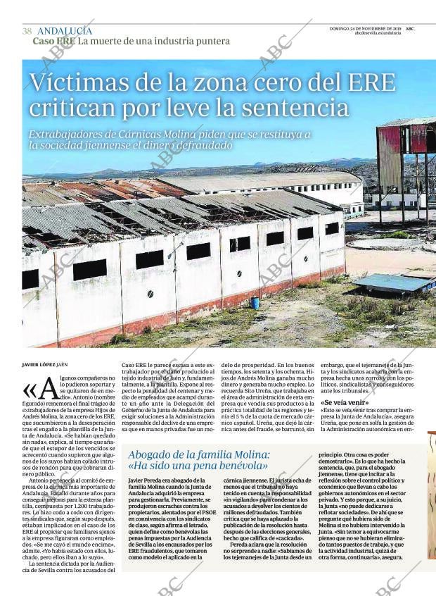 ABC SEVILLA 24-11-2019 página 38
