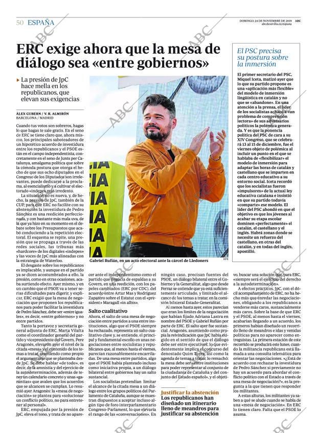 ABC SEVILLA 24-11-2019 página 50