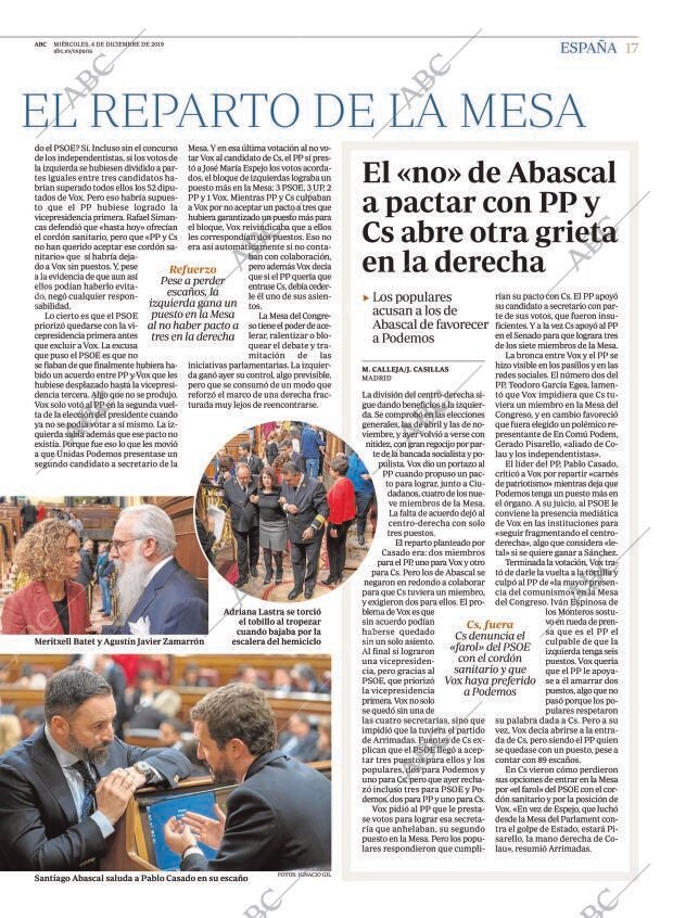 ABC MADRID 04-12-2019 página 17