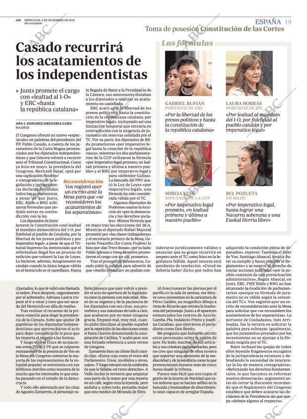 ABC MADRID 04-12-2019 página 19