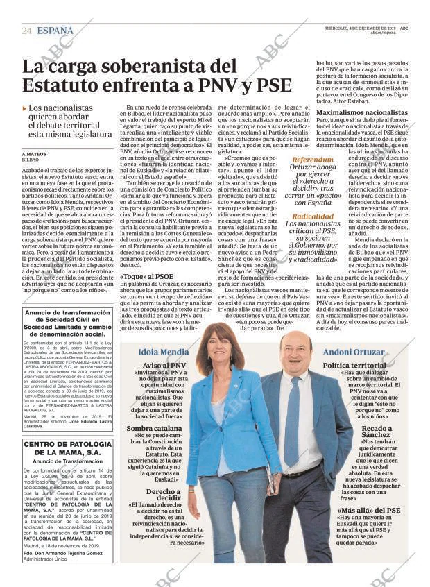 ABC MADRID 04-12-2019 página 24