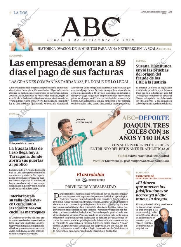 ABC MADRID 09-12-2019 página 2