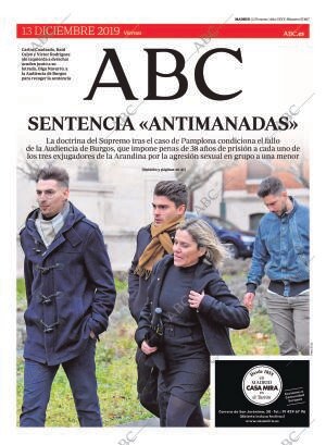 ABC MADRID 13-12-2019 página 1