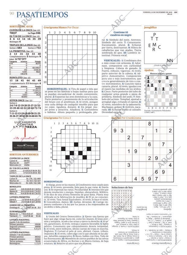 ABC MADRID 13-12-2019 página 90
