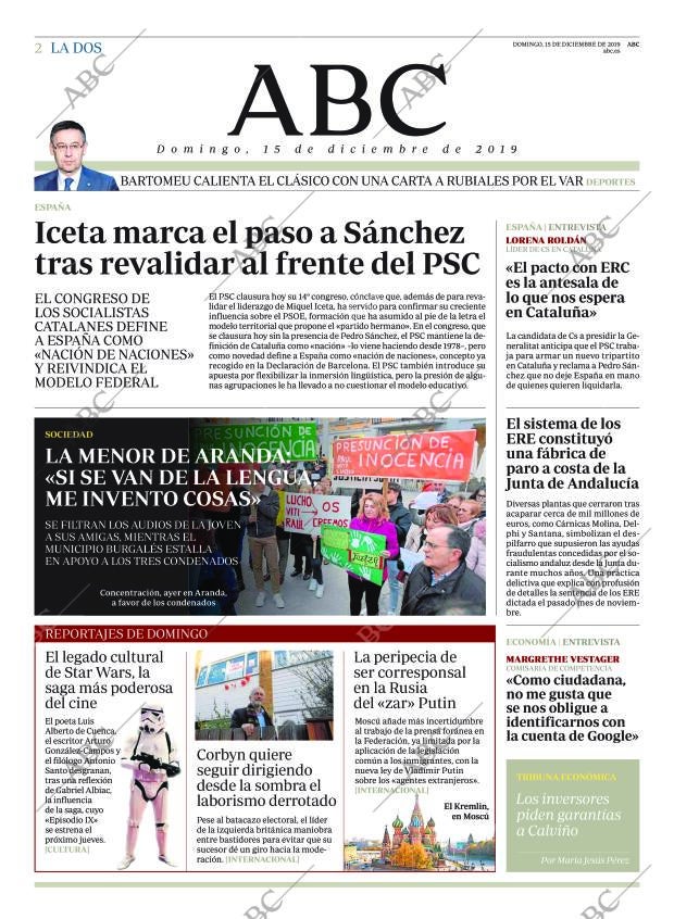 ABC MADRID 15-12-2019 página 2