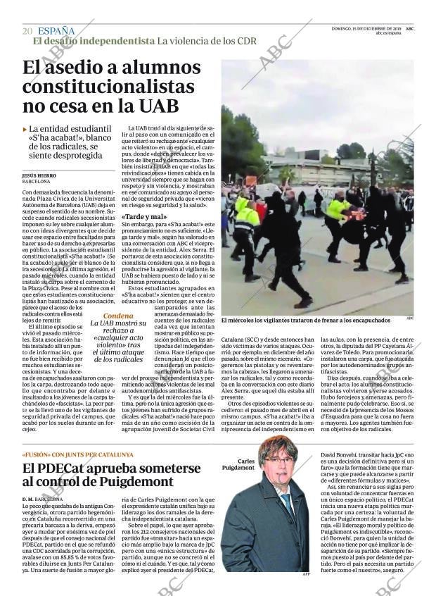 ABC MADRID 15-12-2019 página 20
