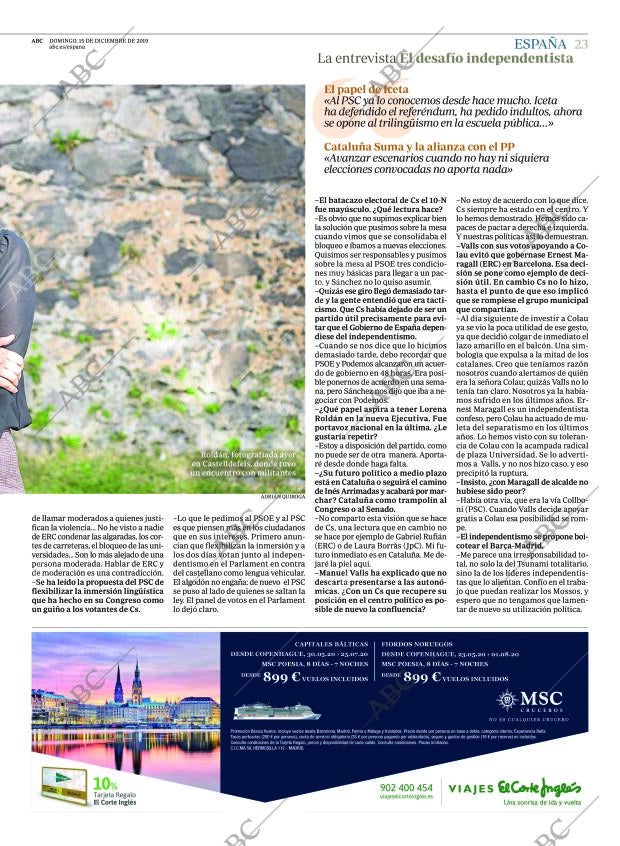 ABC MADRID 15-12-2019 página 23
