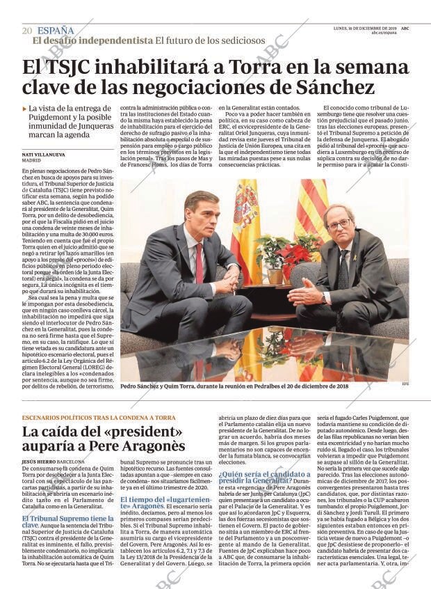 ABC MADRID 16-12-2019 página 20