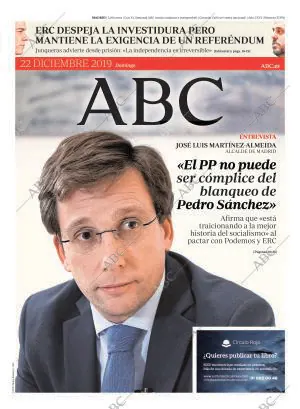 ABC MADRID 22-12-2019 página 1