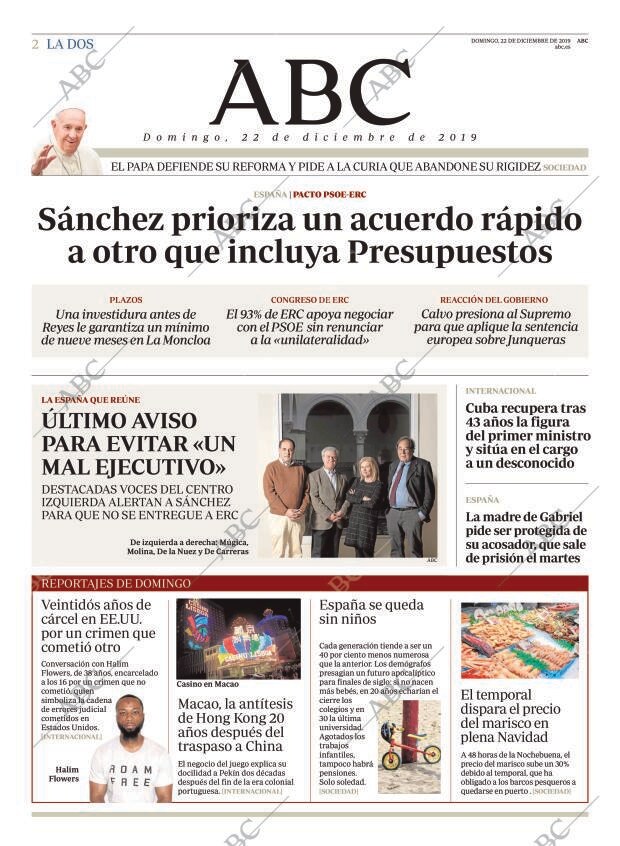 ABC MADRID 22-12-2019 página 2