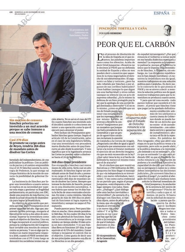 ABC MADRID 22-12-2019 página 21