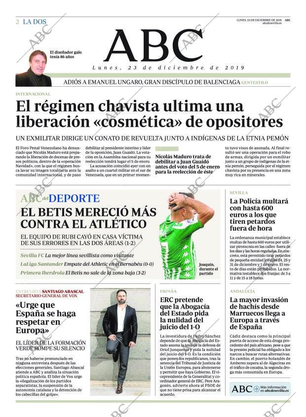 ABC SEVILLA 23-12-2019 página 2