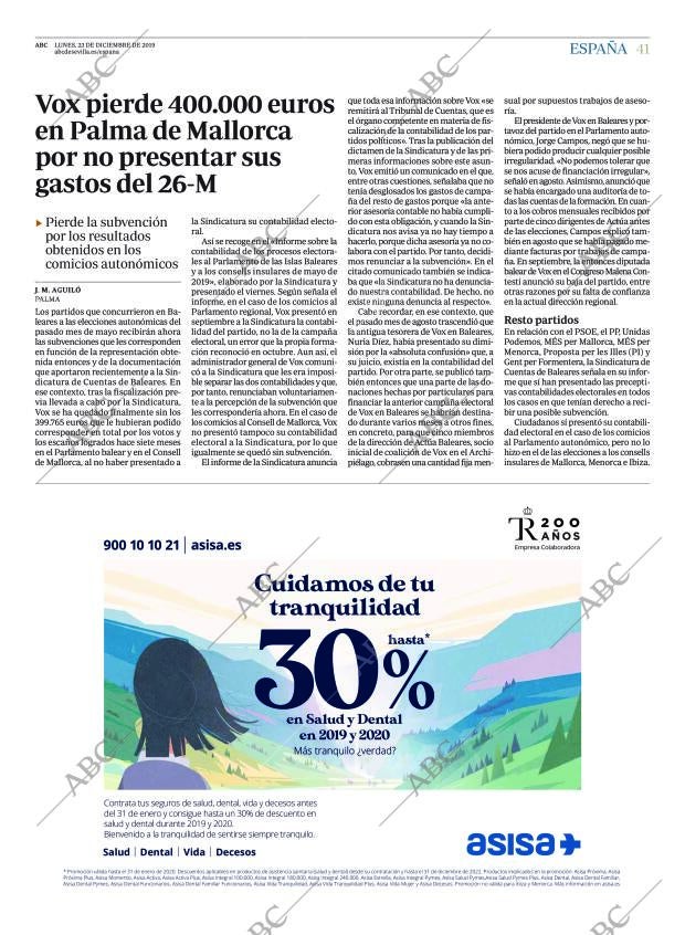 ABC SEVILLA 23-12-2019 página 41