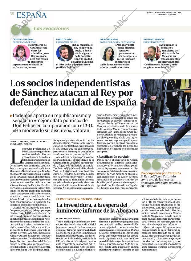 ABC SEVILLA 26-12-2019 página 38