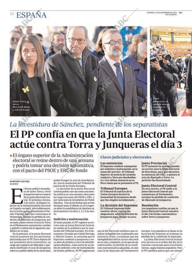 ABC MADRID 27-12-2019 página 16