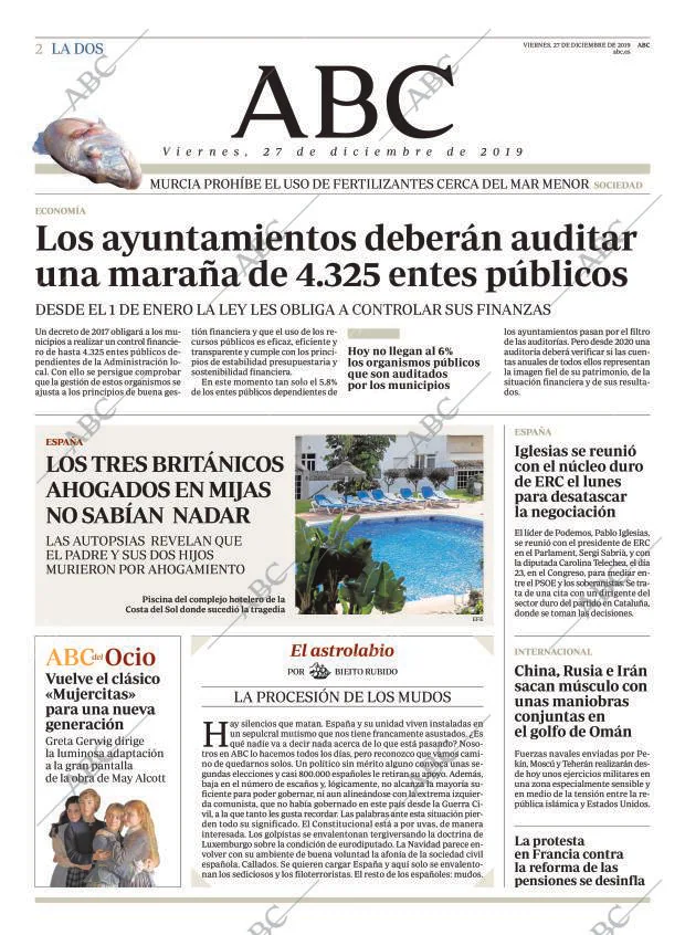 ABC MADRID 27-12-2019 página 2