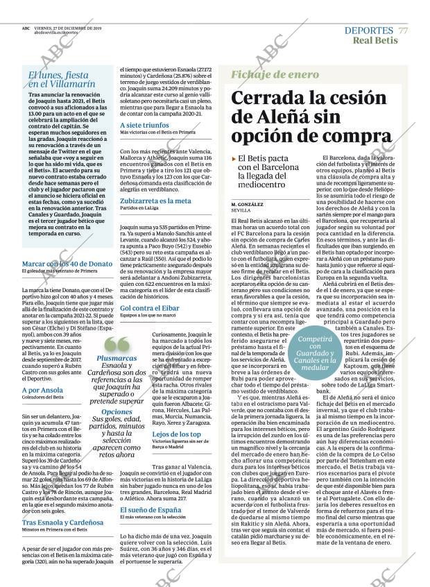 ABC SEVILLA 27-12-2019 página 77