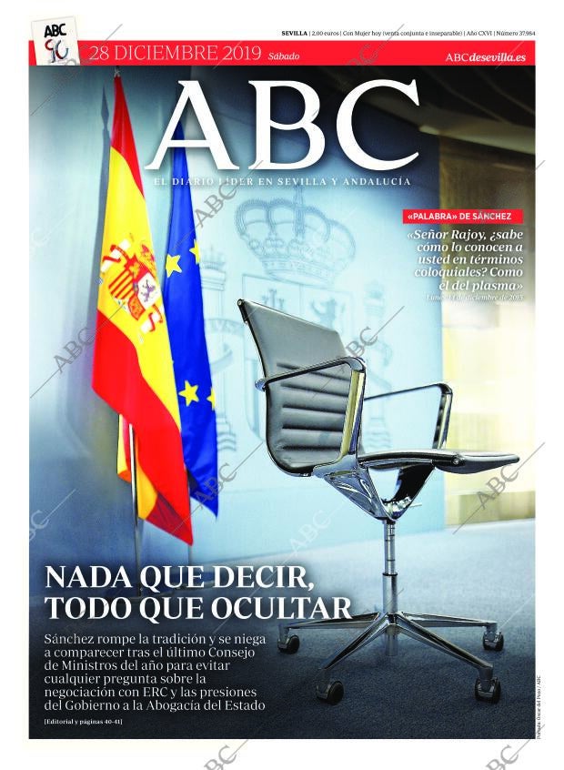 ABC SEVILLA 28-12-2019 página 1