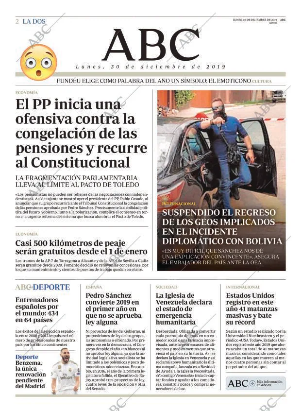 ABC MADRID 30-12-2019 página 2